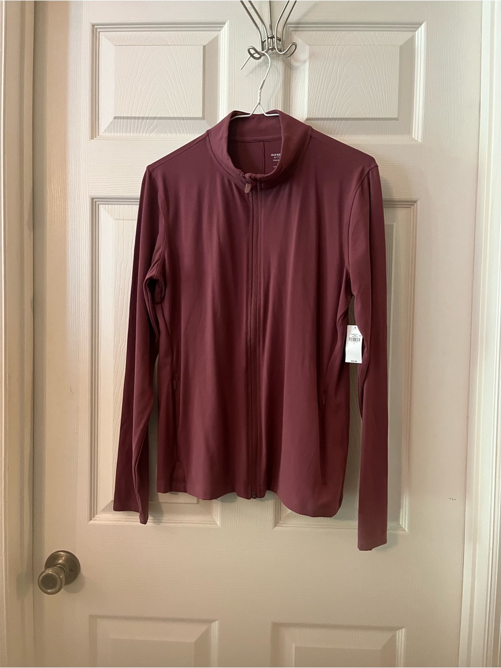 Old Navy Burgundy Zip-Front Active Jacket